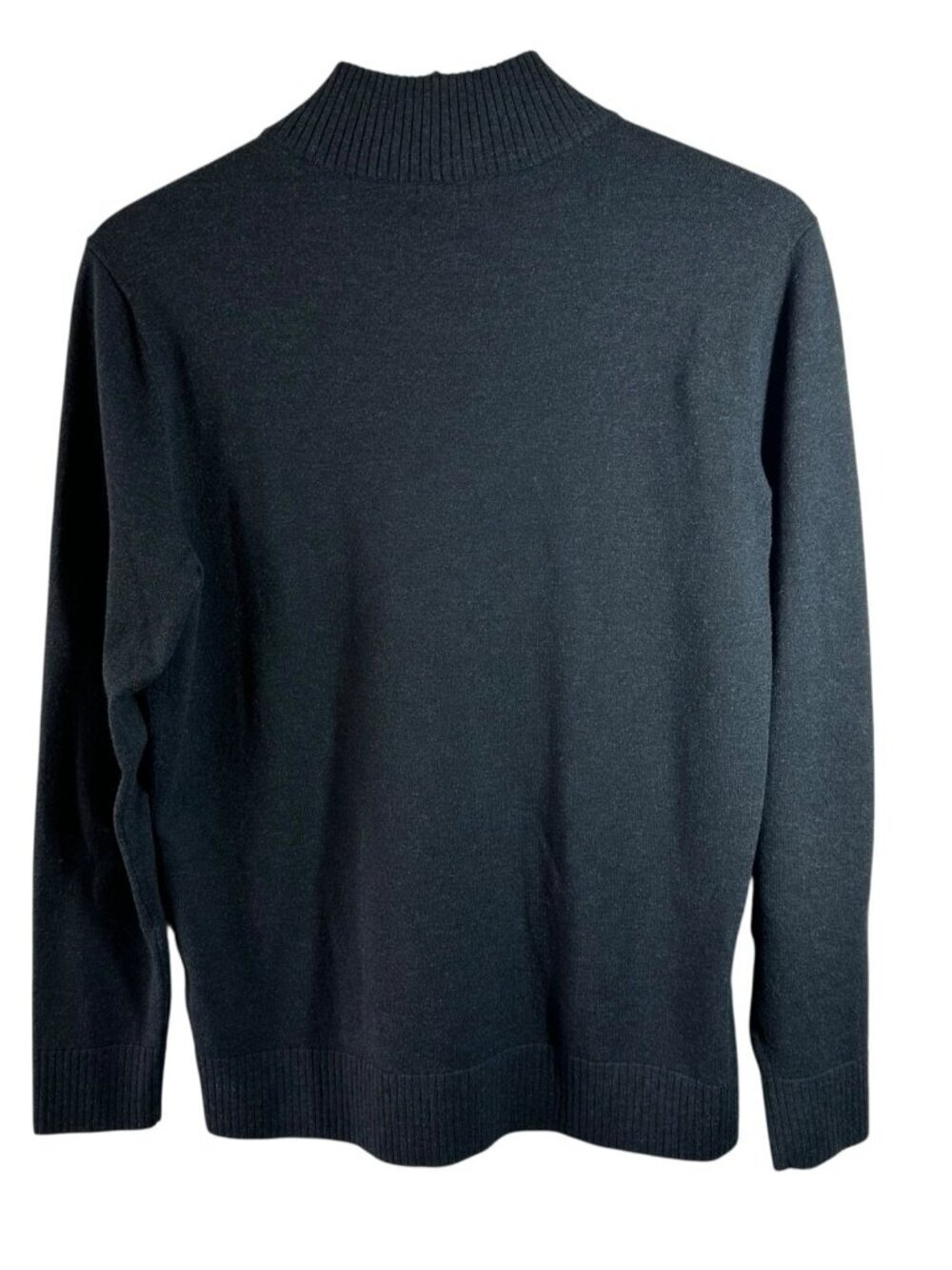 Smartwool Charcoal Gray 1/4 Zip Merino Wool Sweater Men's Size M - Picture 3 of 4